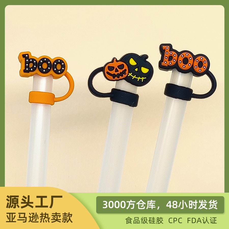 Wholesale 20pcs 10mm Food Grade Silicone  Straw Cap Dust Plug